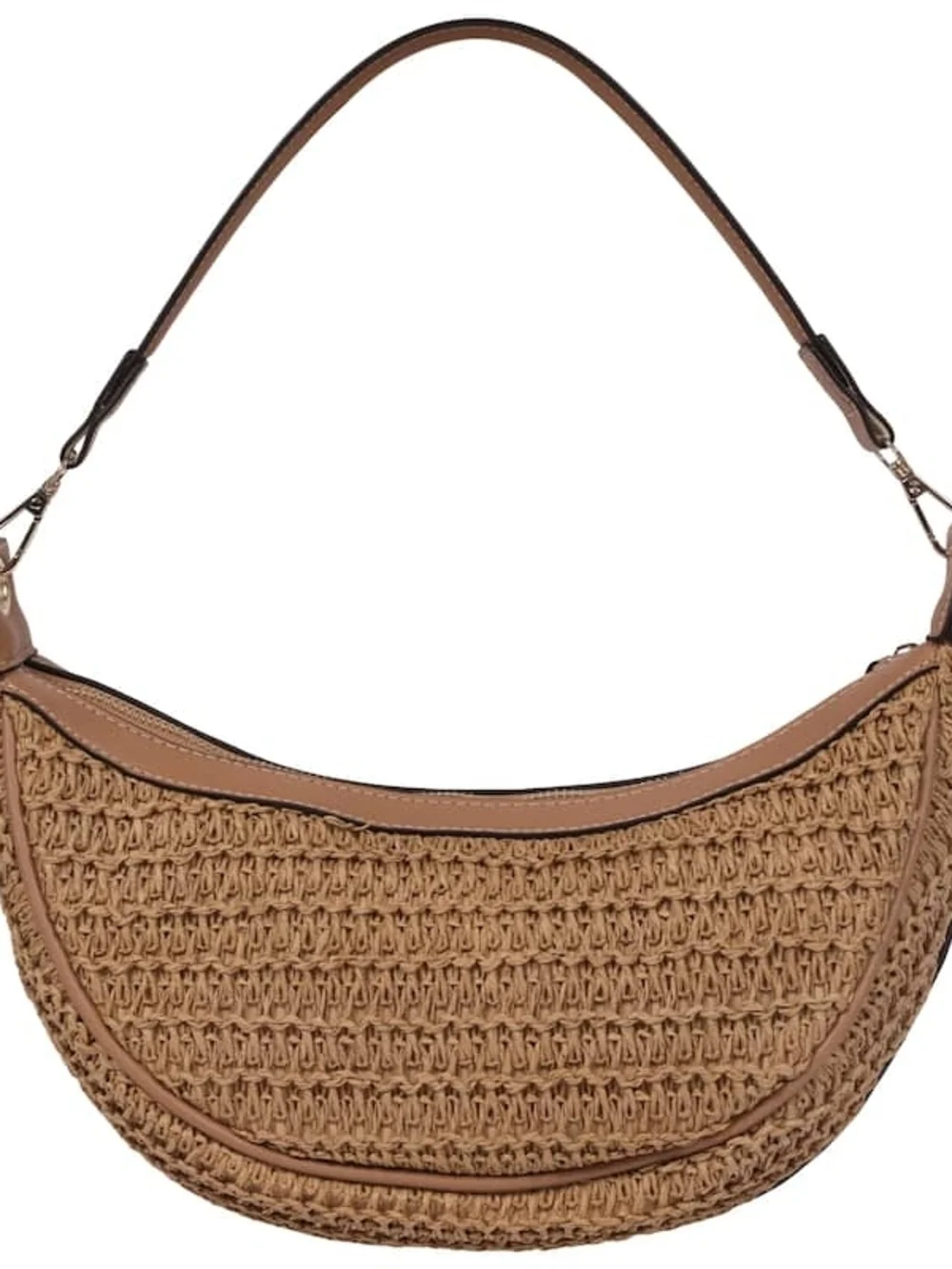 Tommy Bahama Woven Crescent Hobo Shoulder Handbag